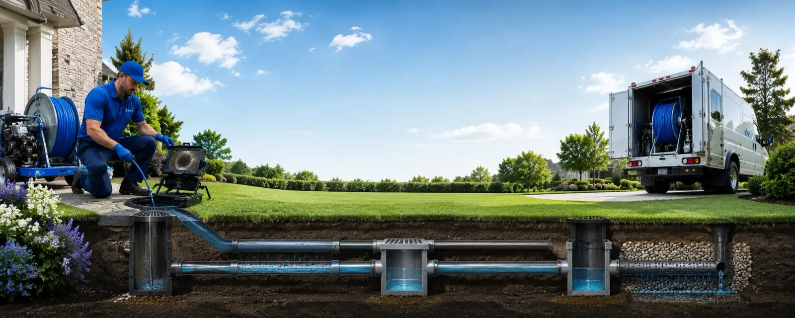Outdoor drain cleaning information for Grove City, OH